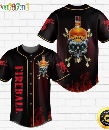 Fireball Whiskey Jersey Shirt For Men Women