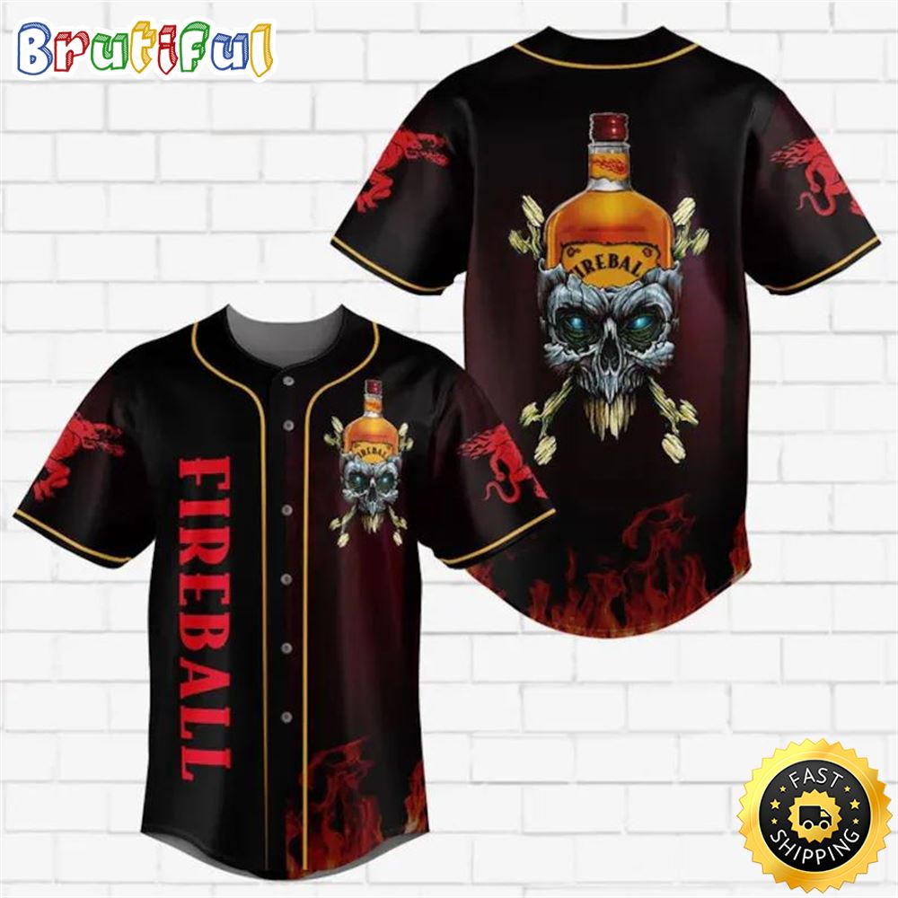 Fireball Whiskey Jersey Shirt For Men Women