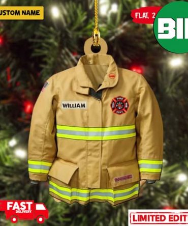 Firefighter Uniform Christmas 2023 Xmas Gift Tree Decorations Ornament