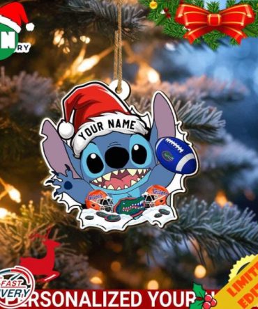 Florida Gators Stitch Christmas Ornament NCAA Custom With Stitch Ornament