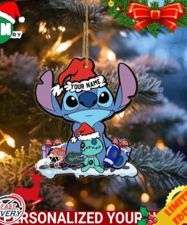 Florida Gators Stitch Custom Name Ornament NCAA And Stitch Ornament