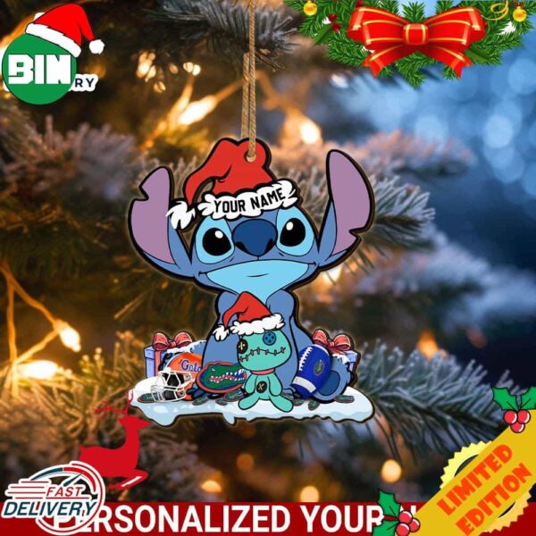 Florida Gators Stitch Custom Name Ornament NCAA And Stitch Ornament