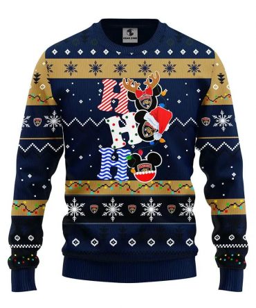 Florida Panthers Hohoho Ugly Christmas Sweater, NHL Christmas Sweater