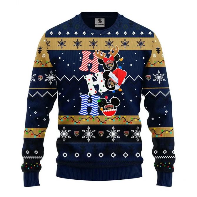Florida Panthers Hohoho Ugly Christmas Sweater, NHL Christmas Sweater