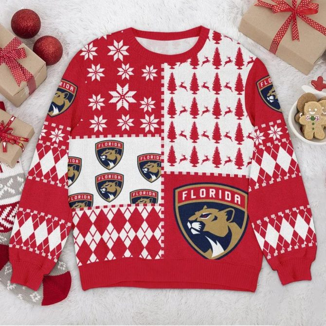 Florida Panthers NHL Ugly Christmas Sweater, NHL Christmas Sweater
