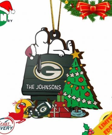 Green Bay Packers Snoopy NFL Sport Ornament Custom Name