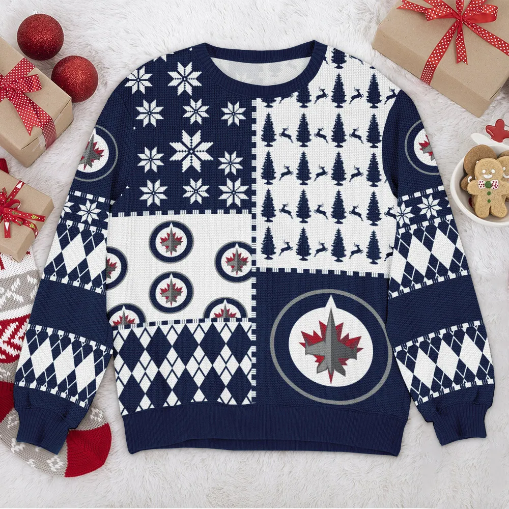 Special Release Winnipeg Jets NHL Ugly Sweater All Over Prints Christmas Season HONHL180924SW24