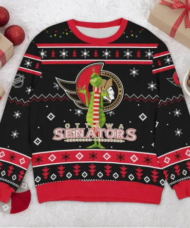 Special Release Ottawa Senators NHL Ugly Sweater All Over Prints Christmas Season HONHL170924SW06OS