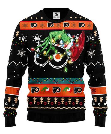 Philadelphia Flyers Grinch Ugly Christmas Sweater
