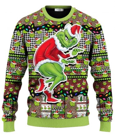 Hohoho Grinch Ugly Christmas Sweater, Christmas Grinch Sweater