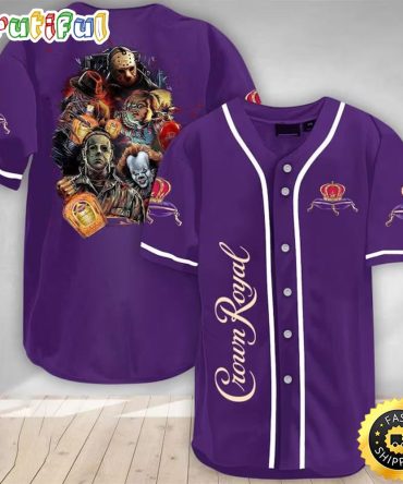 Horror Characters Crown Royal Baseball Jersey