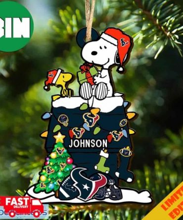 Houston Texans NFL Snoopy Ornament Personalized Christmas For Fans Gift 2023 Holidays