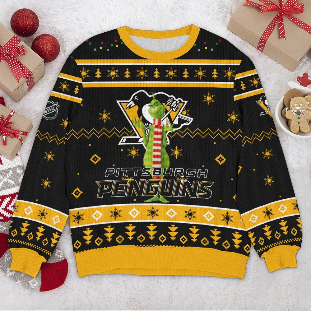 Special Release Pittsburgh Penguins NHL Ugly Sweater All Over Prints Christmas Season HONHL170924SW15PP