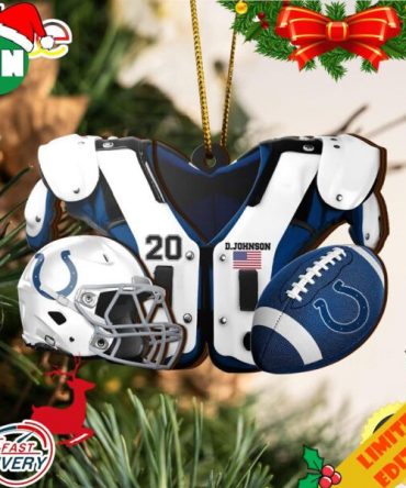 Indianapolis Colts NFL Sport Ornament Custom Your Name And Number 2023 Christmas Tree Decorations
