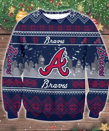 Atlanta Braves Ugly Christmas Sweater, MLB Christmas Sweater