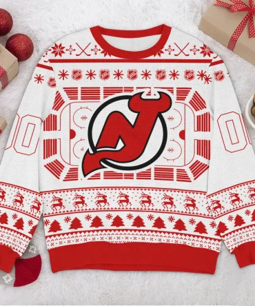 Special Release New Jersey Devils NHL Ugly Sweater All Over Prints Christmas Season QTNHLVA160924A111