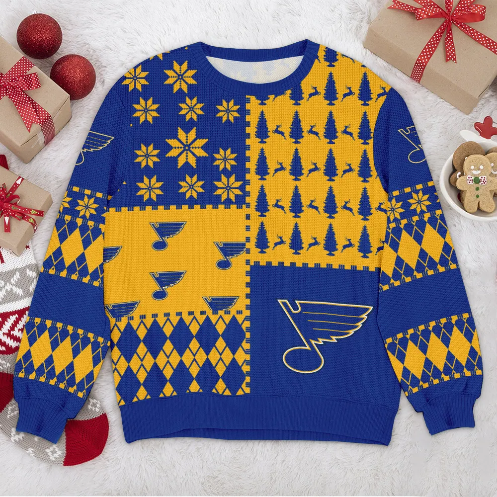 Special Release St. Louis Blues NHL Ugly Sweater All Over Prints Christmas Season HONHL180924SW22