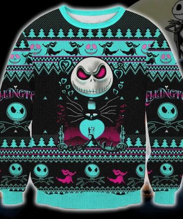 Jack Skellington 3D Print Christmas Sweater, The Nightmare Before Christmas Ugly Sweater