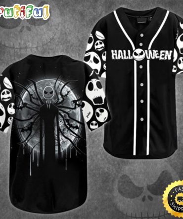 Jack Skeleton Halloween Baseball Jersey Shirt