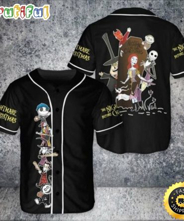 Jack Skellington Halloween Baseball Jersey Shirts