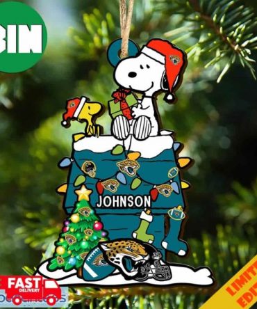 Jacksonville Jaguars NFL Snoopy Ornament Personalized Christmas For Fans Gift 2023 Holidays