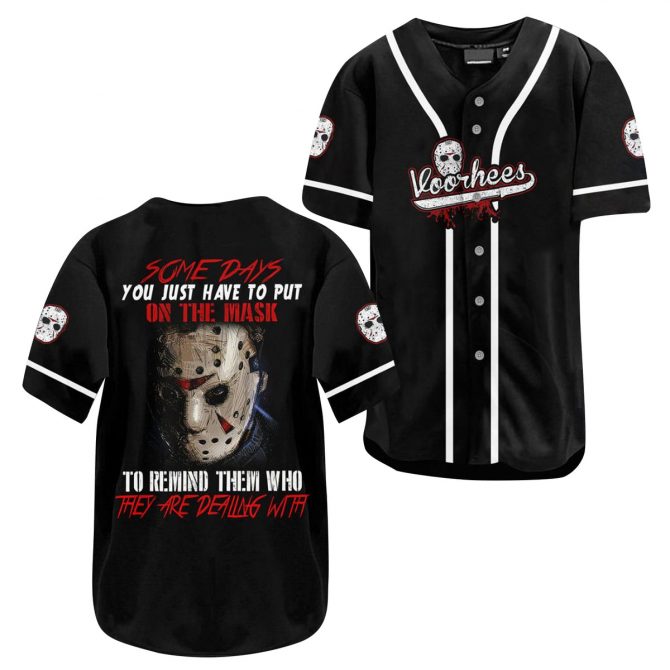 Unique Horror Mask Baseball Jersey - Stand Out Style For Fans! Perfect Gift Idea!