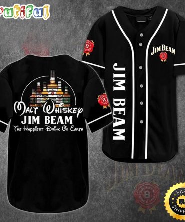 Jim Beam Whiskey Baseball Jersey Shirt