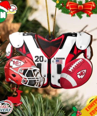 Kansas City Chiefs NFL Sport Ornament Custom Your Name And Number 2023 Christmas Tree Decorations