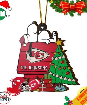 Kansas City Chiefs Snoopy NFL Sport Ornament Custom Name