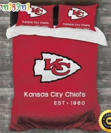 Kansas City Chiefs Fans Nfl Team Duvet Cover Quilt Cover Pillowcase Bedding Set