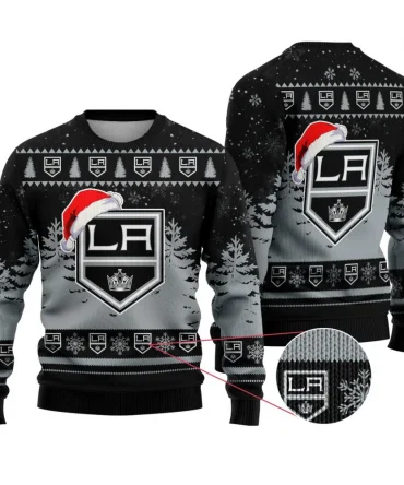 NHL Los Angeles Kings Personalized Name Christmas Design Ugly Sweater ST2301