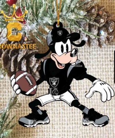 Las Vegas Raiders Goofy NFL Acrylic Christmas Tree Decoration Ornament