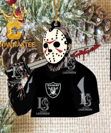 Las Vegas Raiders Jason Voorhees NFL Acrylic Christmas Tree Decoration Ornament