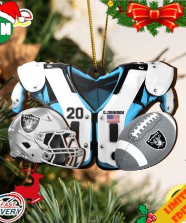 Las Vegas Raiders NFL Sport Ornament Custom Your Name And Number 2023 Christmas Tree Decorations