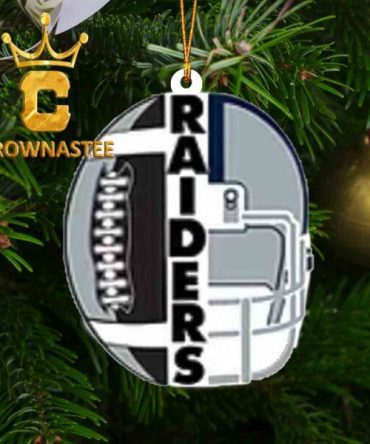 Las Vegas Raiders NFL Team Acrylic Christmas Tree Decoration Ornament