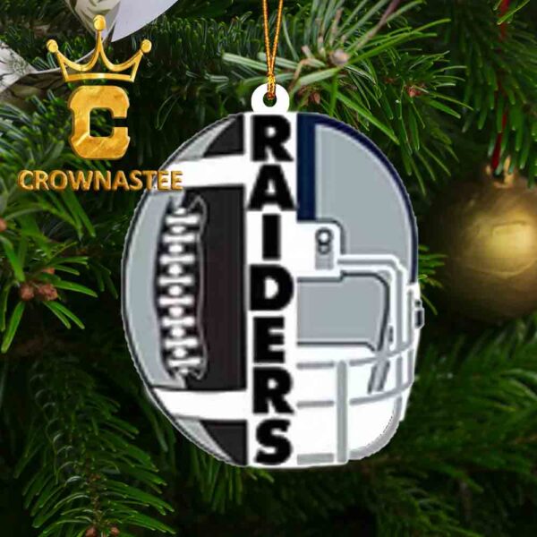 Las Vegas Raiders NFL Team Acrylic Christmas Tree Decoration Ornament