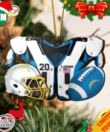 Los Angeles Chargers NFL Sport Ornament Custom Your Name And Number 2023 Christmas Tree Decorations