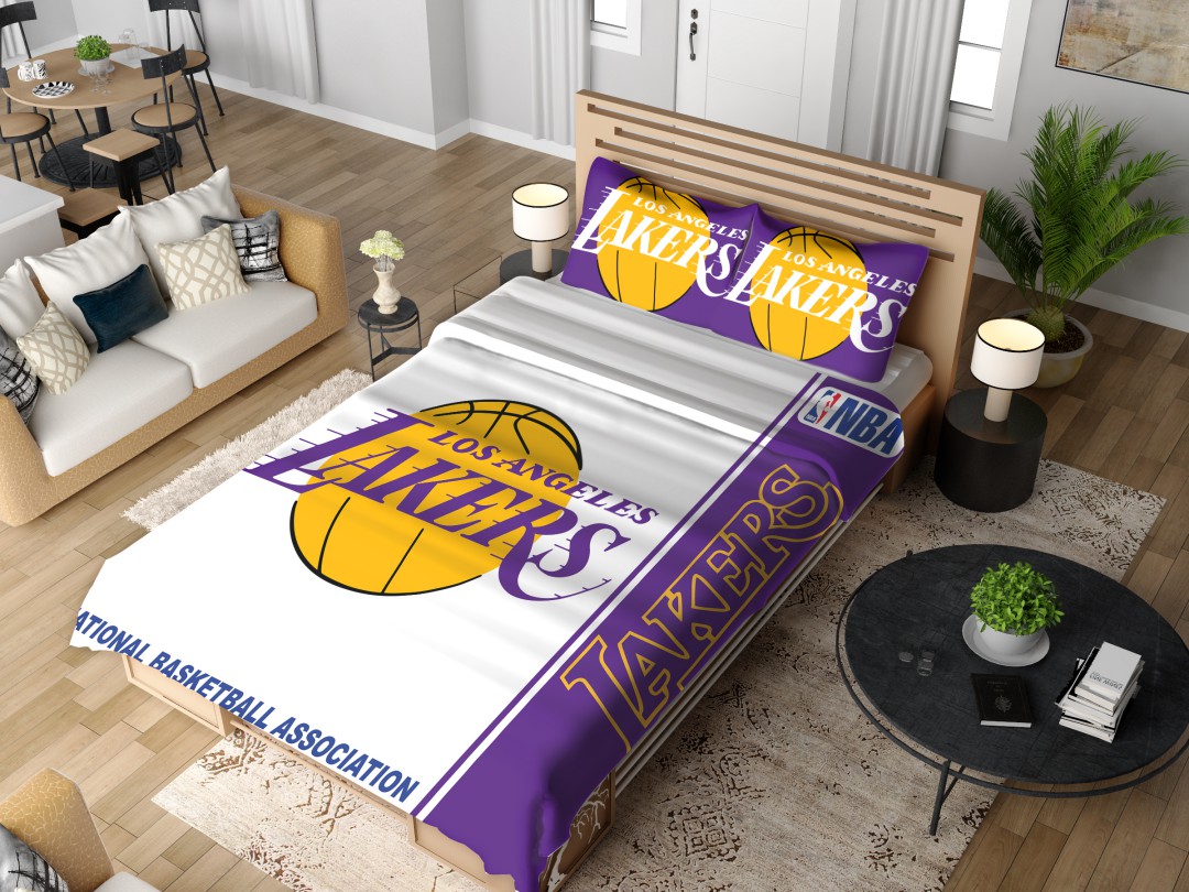 Los Angeles Lakers NBA Basketball Bedding Set - Image 2