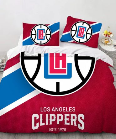 Los Angeles White Basketbal Sport Bedding Set