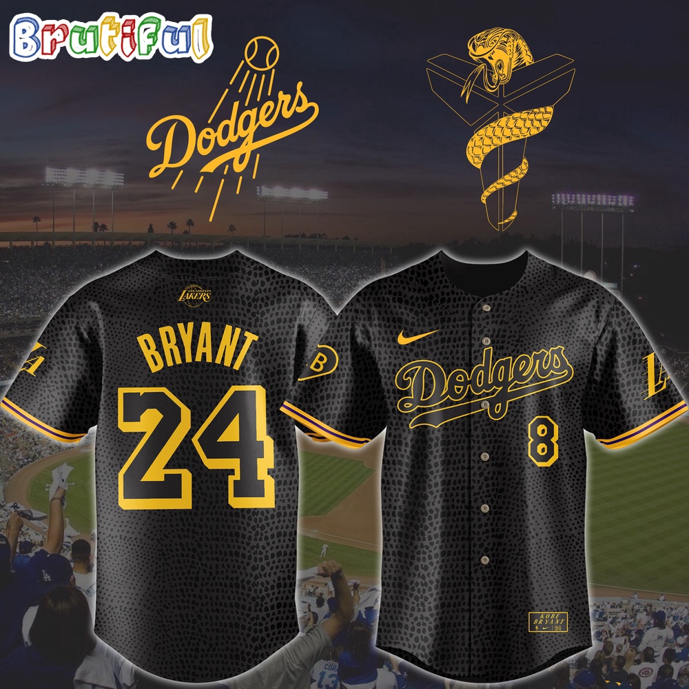 MLB Los Angeles Dodgers x Kobe Bryant Jersey Shirt