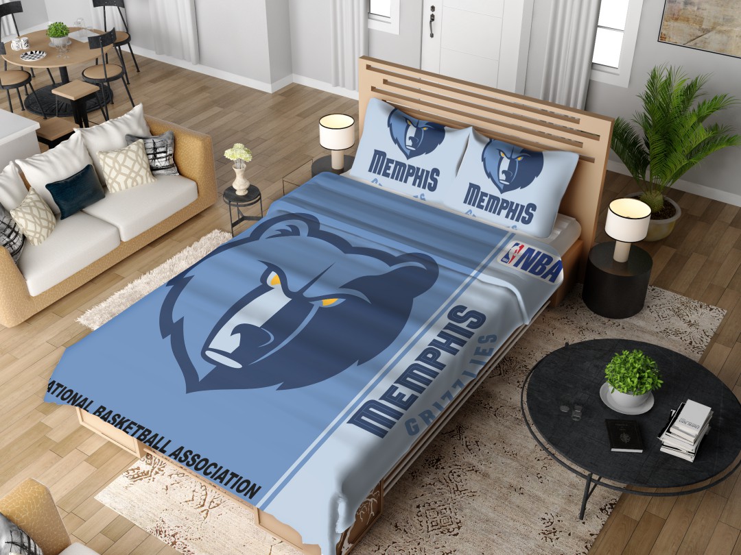 Memphis Grizzlies NBA Basketball Bedding Set - Image 2