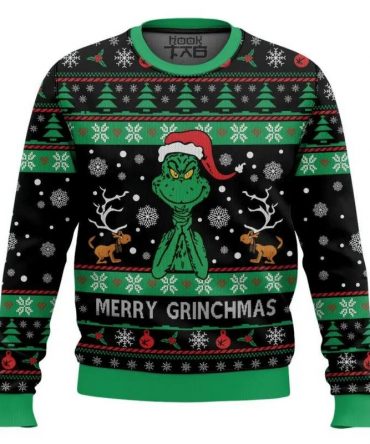 Merry Grinchmas Ugly Sweater Ugly Sweater, Grinch Holiday Sweater