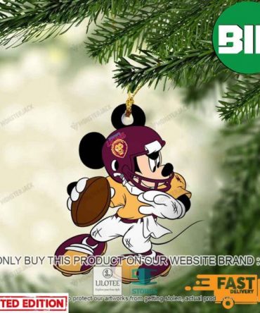 Mickey Mouse AFL Brisbane Lions Christmas Tree Decorations Ornament