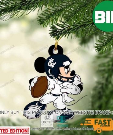 Mickey Mouse AFL Carlton Football Club Christmas Tree Decorations Ornament