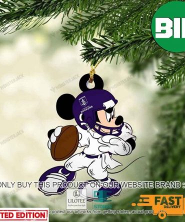 Mickey Mouse AFL Fremantle Football Club Christmas Tree Decorations Ornament