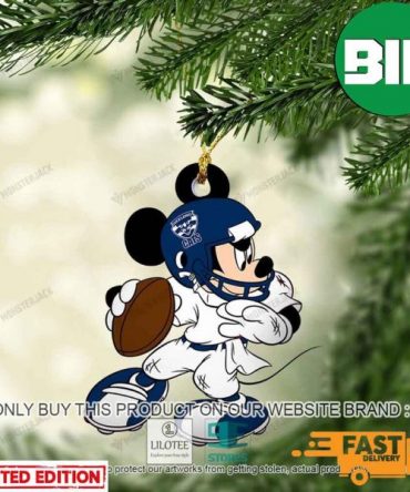 Mickey Mouse AFL Geelong Football Club Christmas Tree Decorations Ornament