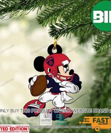 Mickey Mouse AFL Melbourne Football Club Christmas Tree Decorations Ornament