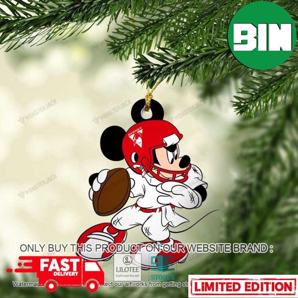 Mickey Mouse AFL Sydney Swans Christmas Tree Decorations Ornament