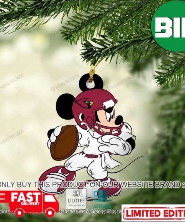 Mickey Mouse NFL Arizona Cardinals Christmas Xmas Gift Tree Decorations Ornament