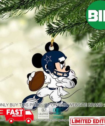 Mickey Mouse NFL Dallas Cowboys Christmas Tree Decorations Xmas Gift Ornament